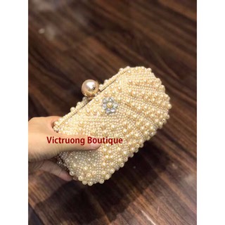 Clutch cầm tay ngọc trai