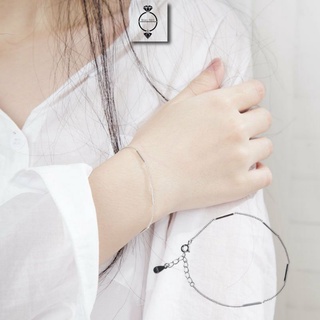 Vòng tay nữ thời trang bạc 925 đơn giản dây nhỏ