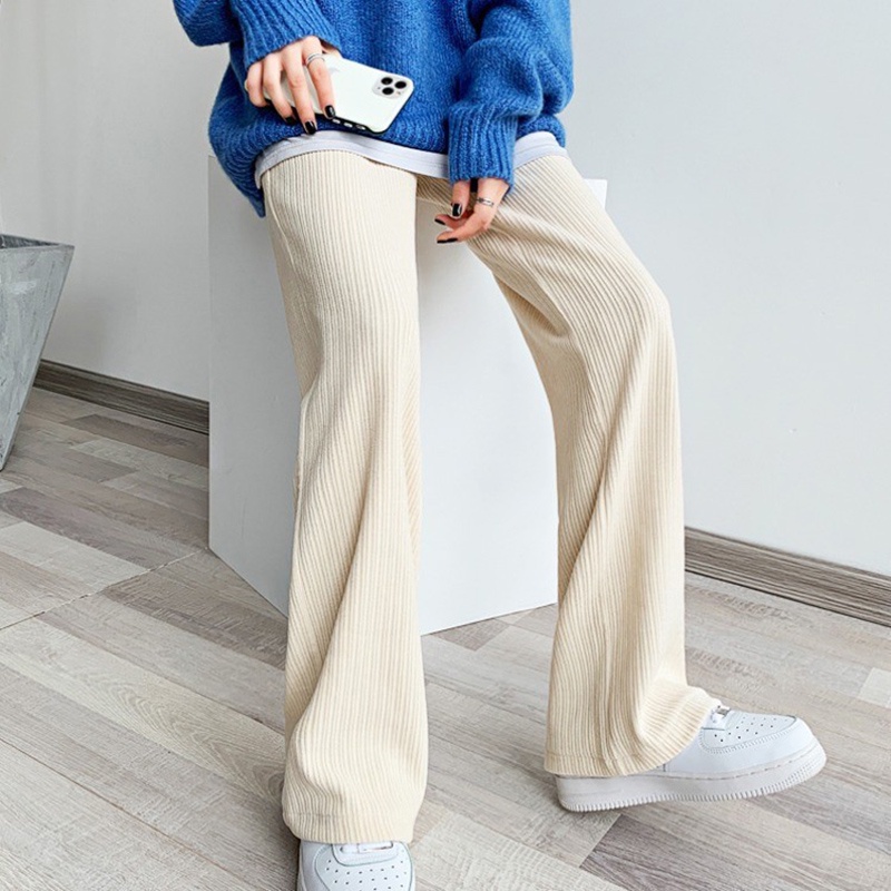 IELGY Quần Dài Lưng Cao Dáng Rộng Thời Trang Cho Nữ