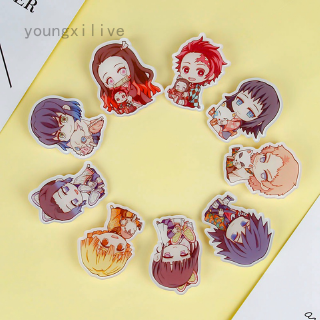 Huy Hiệu Cài Áo In Hình Nhân Vật Kimetsu no Yaiba Bằng Acrylic