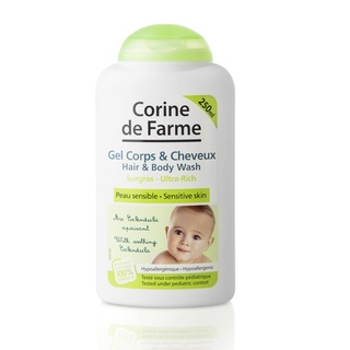 Corine De Farme Gel Tắm Gội Cho Bé Hair & Body Wash 250ml