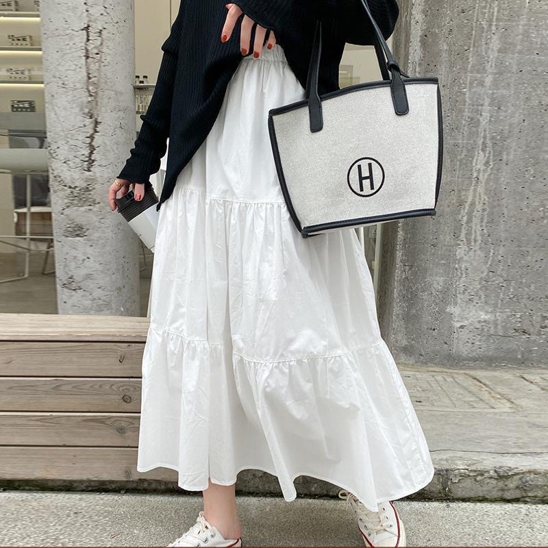 Chân váy dài xếp ly, Váy vintage tiểu thư dáng dài voan 2 lớp | BigBuy360 - bigbuy360.vn