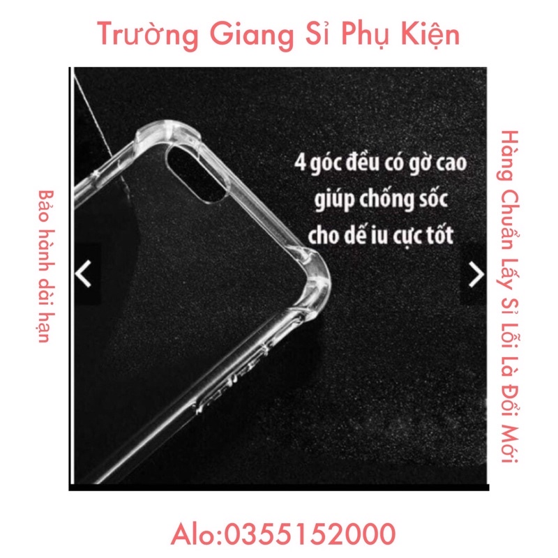 Ốp ip chống sốc,chống va đập,bảo vệ 4 cạnh 6g/7g/6p/7p/8p/X/Xr/Xsm/11pro/11/11promax/12/12pro/12promax/13/13pro/13promax