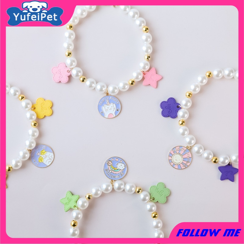 Vòng Cổ Hạt Ngọc Trai Xinh Xắn Dành Cho Thú Cưng
