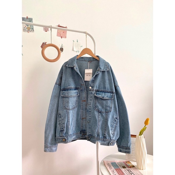 [SALE] Áo khoác jean Denim hàng QC form rộng chất bò mềm (ảnh thật_annstore)