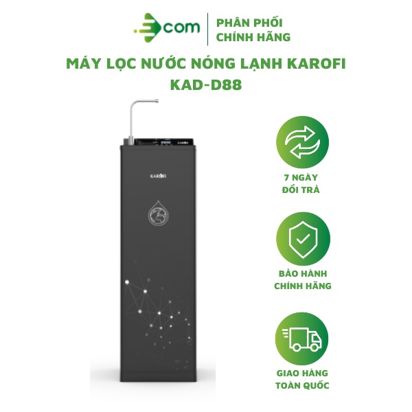 Máy lọc nước nóng lạnh Karofi KAD-D88 tùy chỉnh nhiệt độ nước - Bảo hành 3 năm tại nhà