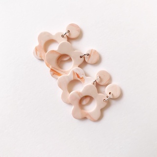 Khuyên tai đất sét handmade ( polymer clay earring) xinh xắn nữ tính vintage độc đáo, quà tặng đặc biệt
