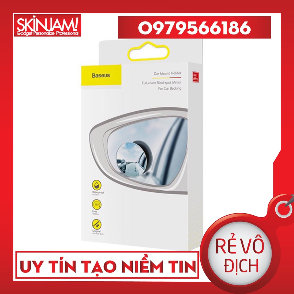 Gương cầu lồi mở rộng góc nhìn, chống điểm mù cho xe hơi Baseus LV466 Full View Blind Spot Rearview Mirrors (Bộ 2 cái)