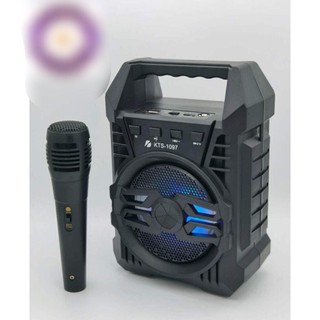 LOA BLUETOOTH KARAOKE KTS-1097 TẶNG KÈM MICRO CÓ DÂY
