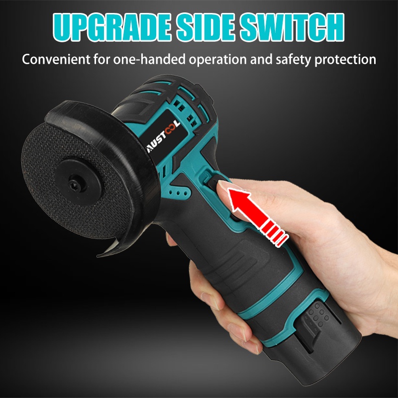 Máy mài góc không chổi than 20000rpm máy đánh bóng không dây mini máy mài cắt kim cương 18vf 2300w