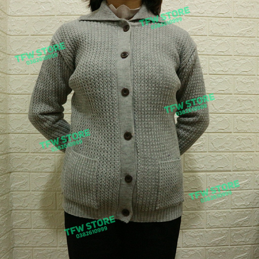 Áo len (dày bẻ) cổ bẻ trung niên cho người lớn tuổi, cho bà, cho mẹ - Made in VN | BigBuy360 - bigbuy360.vn