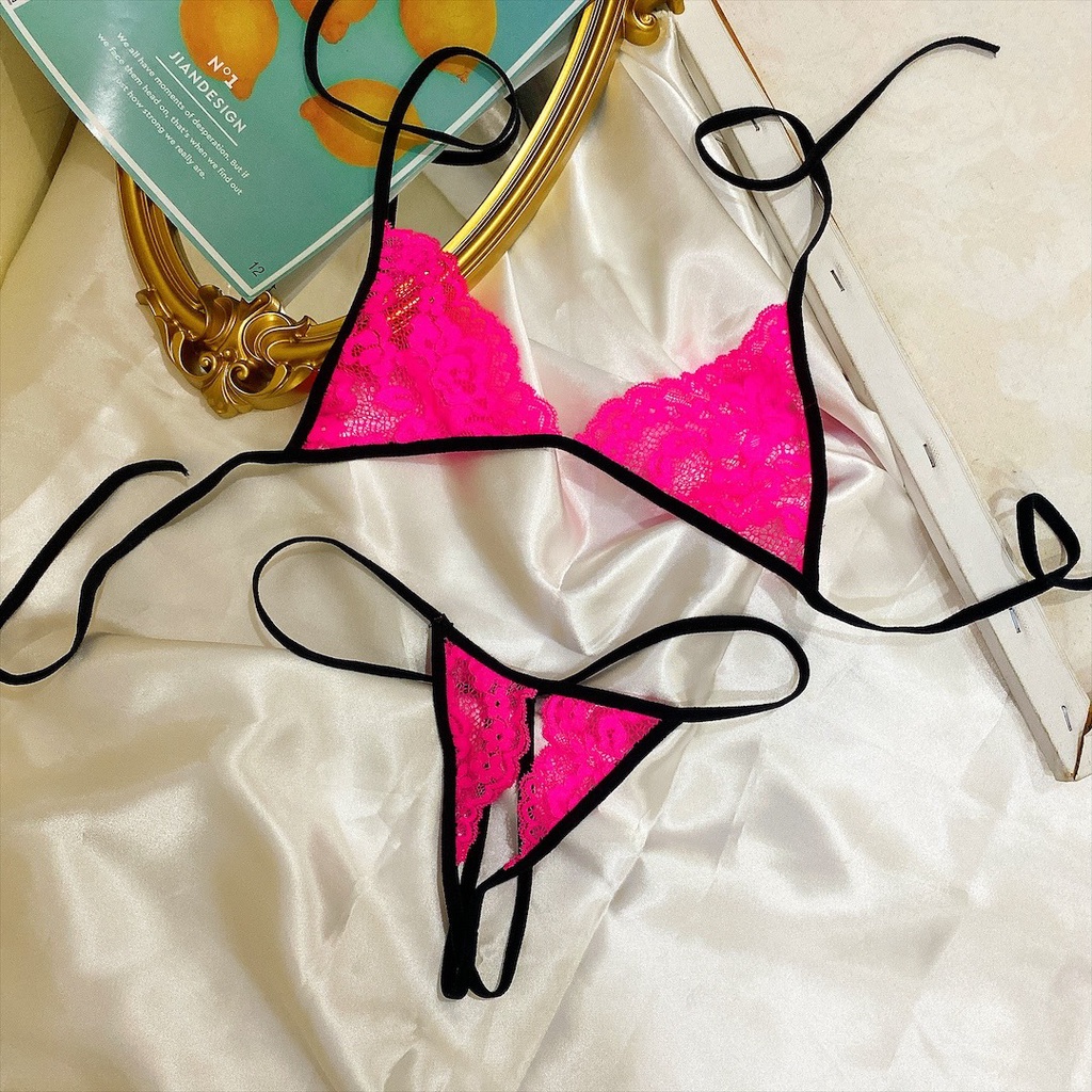 BK052 - bộ đồ lót ren sexy -Set bra gợi cảm xuyên thấu - Camluu