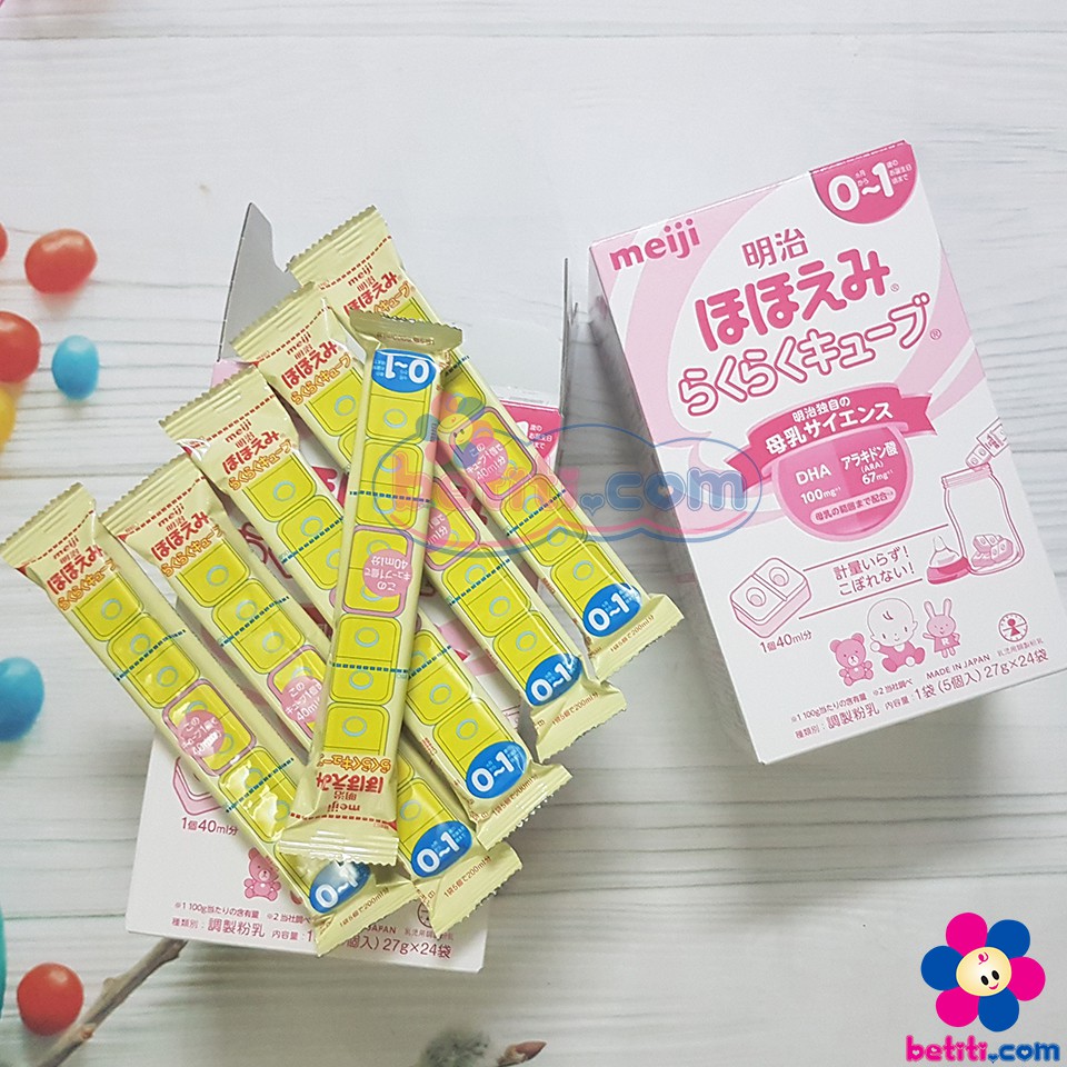 Lẻ Sữa Meiji Thanh 27gr Nội Địa Nhật - Sữa Thanh Meiji