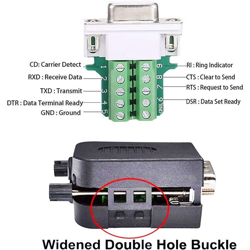 Bảng Mạch Chuyển Đổi Cổng DB9 RS232 D-SUB Sang Cổng 9Pin (2-Male + 2-Female)