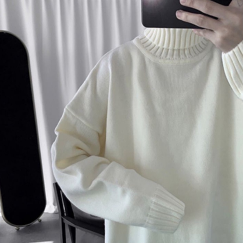 Áo sweater Cổ Lọ Thời Trang Đơn Giản Cá Tính Kiểu Hàn Quốc