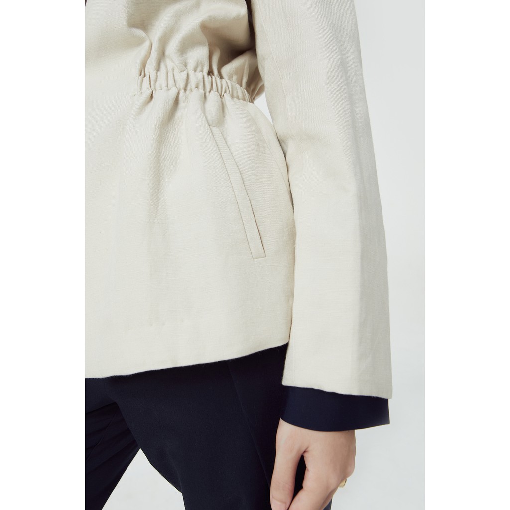 TheBlueTshirt - Instant Chic Linen Blazer Beige - Áo Khoác Linen Màu Kem | BigBuy360 - bigbuy360.vn