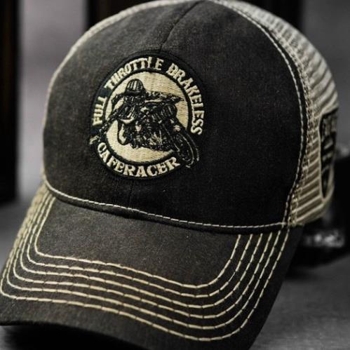 NÓN LƯỠI TRAI CAFERACER LOGO NỔI CHẤT VẢI COTTON PHỐI LƯỚI HÀN QUỐC CAO CẤP