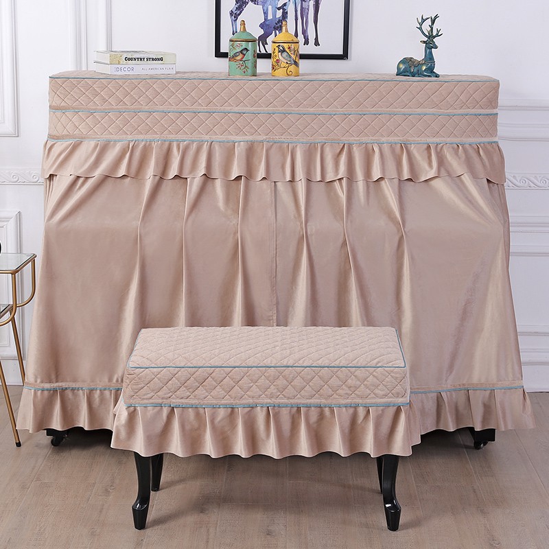 Tấm Phủ Đàn piano Bằng cotton Lanh Chống Bụi Phong Cách Bắc Âu Ốp
