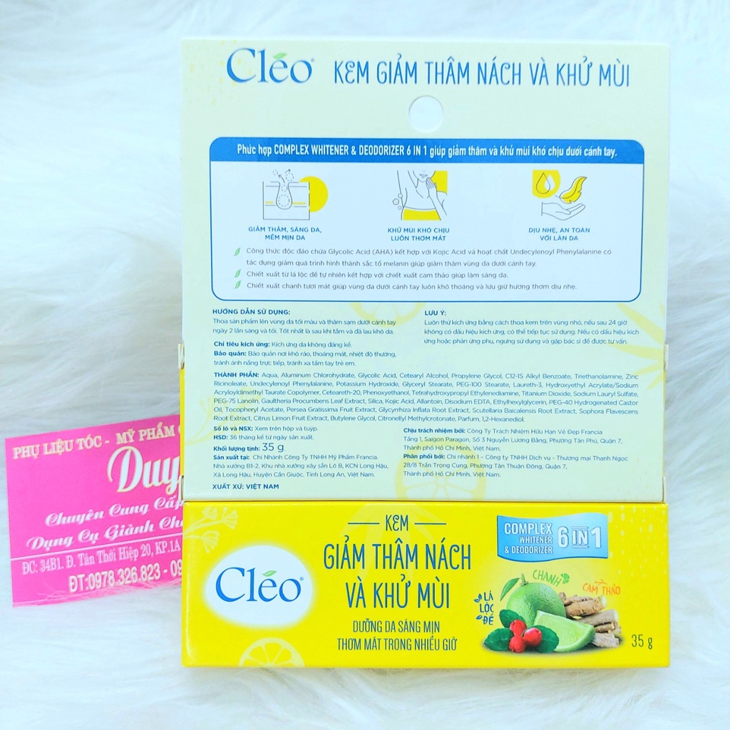 Kem Tẩy Lông CLEO 50g - Tẩy Sạch Lông Chỉ Trong Vài Phút