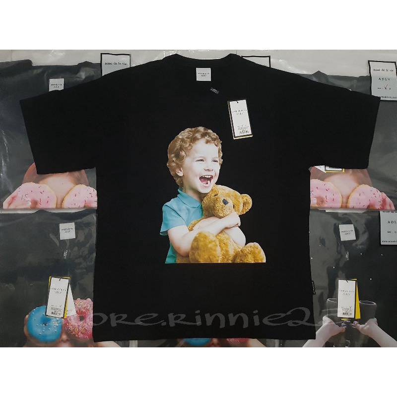 Áo Thun Baby Face - Black Brown Bear