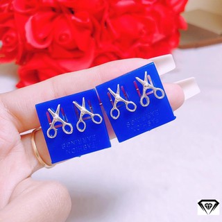 Bông tai bạc hình kéo kiểu dáng độc lạ