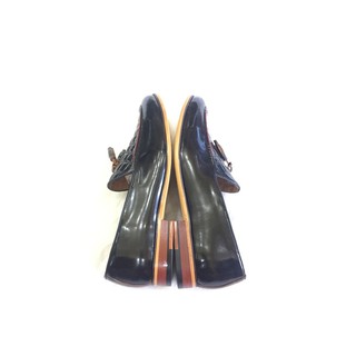 Giầy tây da bò chuông da trà đỏ đế gỗ( Chất Store )