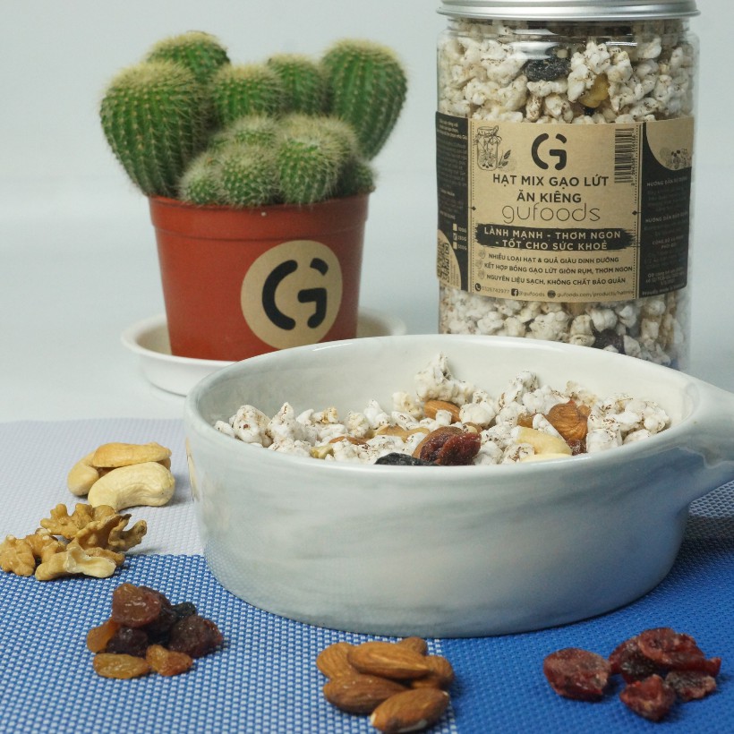 Granola siêu hạt dinh dưỡng mix gạo lứt ăn kiêng GUfoods - Lành mạnh, Thơm ngon, Tốt cho sức khoẻ | BigBuy360 - bigbuy360.vn