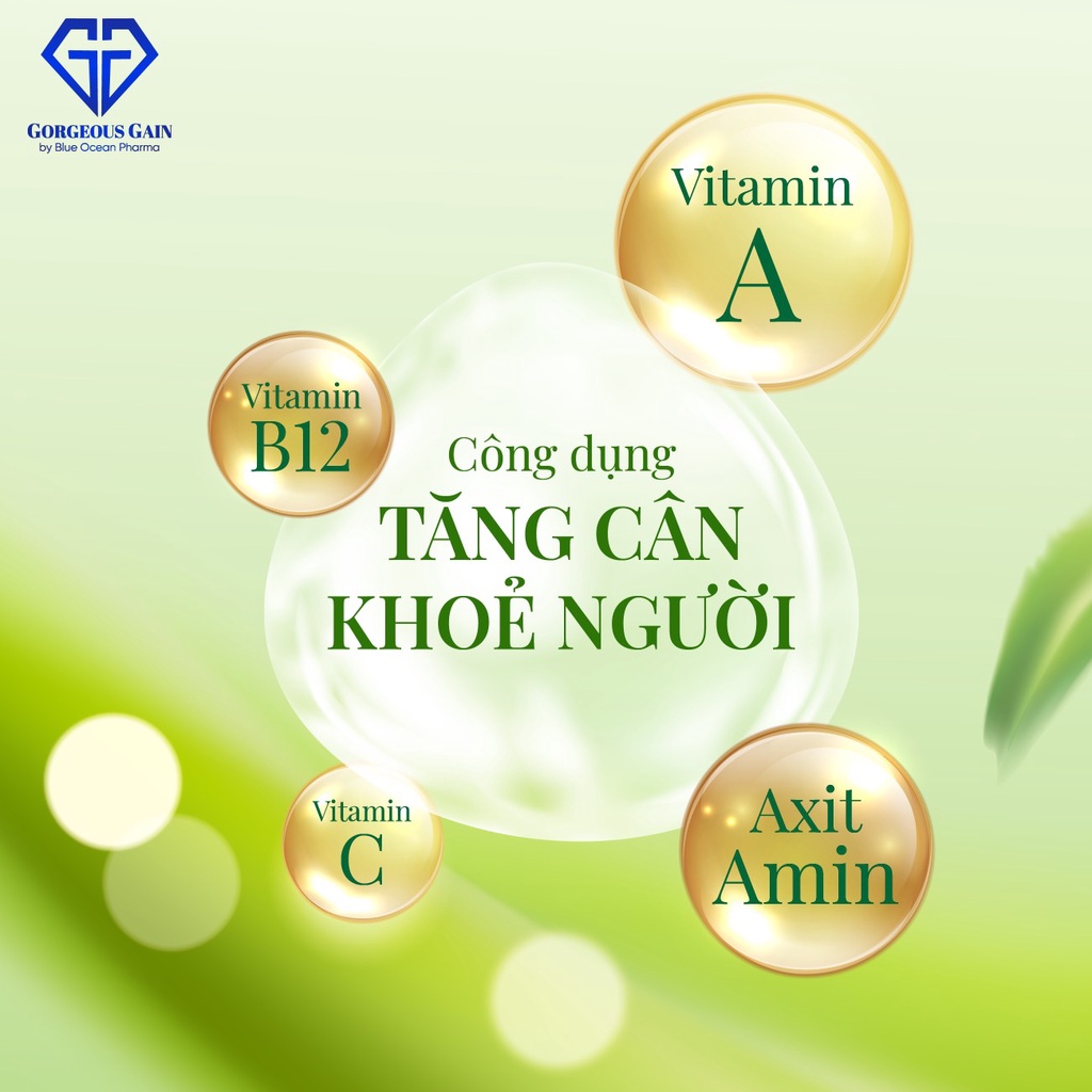 Viên Ăn Ngon GG Gorgeous Gain Giúp Ăn Ngon Tăng Cân Ngủ Sâu Cải Thiện Hệ Tiêu Hoá Ăn Ngủ Sâu An Toàn Không Tác Dụng Phụ