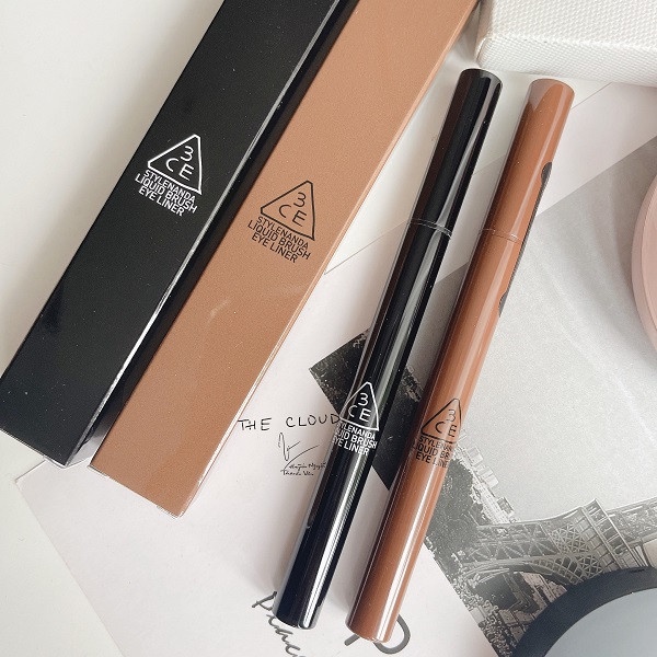 Bút Kẻ Mắt 3CE Liquid Brush Eye Liner Đen - Nâu
