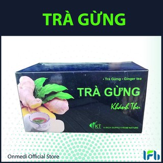 Trà gừng Khánh Thu hộp 30 túi lọc giúp thư giản và giữ ấm cho cơ thể