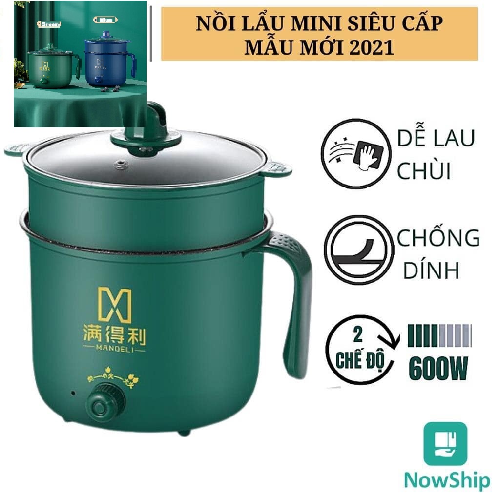 Ca nấu mì đa năng có lồng hấp  Freeship  Nồi tráng men có hấp, chiên, xào, lẩu đều được