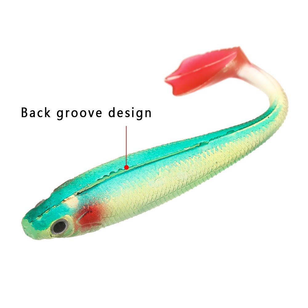 SUENIN Set 5 Mồi Câu Cá Giả Hình Con Sâu 9cm 5g Chất Lượng Cao