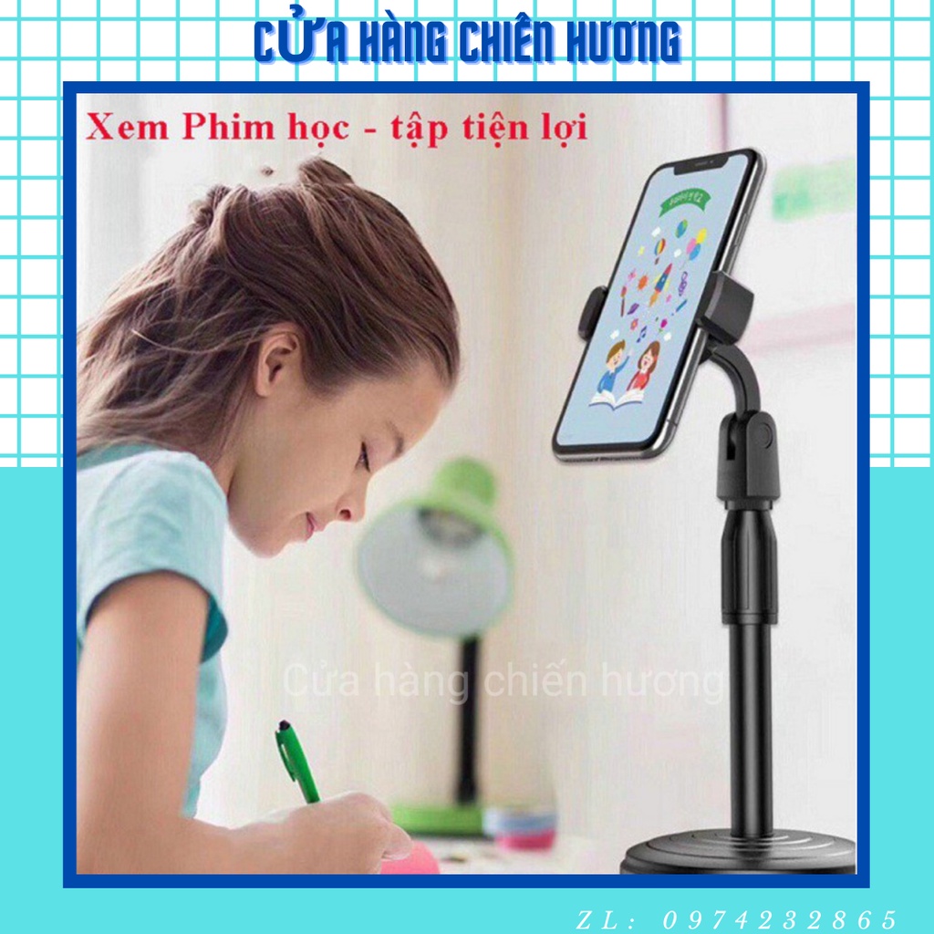 Giá đỡ điện thoại thông minh - Kẹp điện thoại gập, xoay đa chiều tiện lợi - Giá đỡ