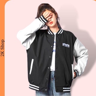 Áo Khoác Dù Bomber Nút Bấm Babge, Gió dù 2 lớp dày dặn giữ ấm tốt