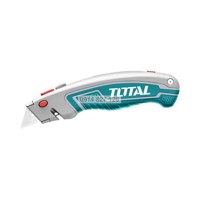 Dao rọc giấy đa năng TOTAL THT5126128 kích thước lưỡi 61x19mm, lưỡi SK5, kèm 6 lưỡi, Bh 6 tháng Kouritsu Official Store