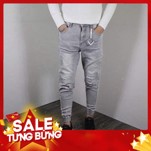 -Hàng nhập khẩu Quần Jogger Jeans Nam phong cách Ống Túm MS 166 Liên hệ mua hàng 084.209.1989