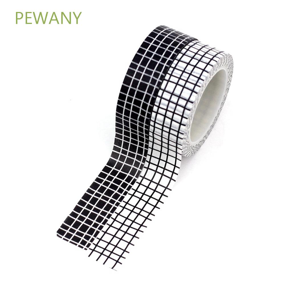 PEWANY Great Black  White Tape Japanese Paper Japan Tapes Useful Masking Adhesive 10M DIY Planner/Multicolor
