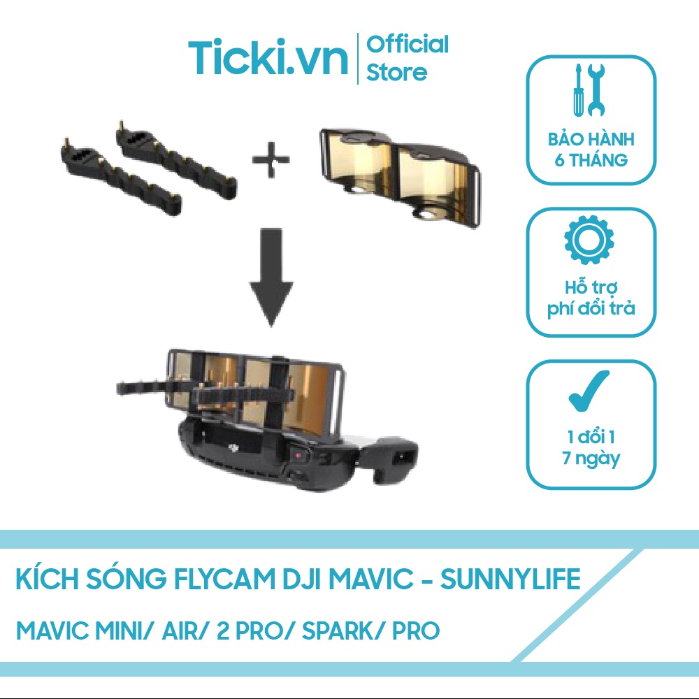 Kích Sóng Flycam Yagi 5.8Ghz/ Chảo Parabol 2.4Ghz Chính Hãng Sunnylife Dành Cho DJI Spark/ Mini/ Air/ Pro/ 2 Pro/ 2 Zoom