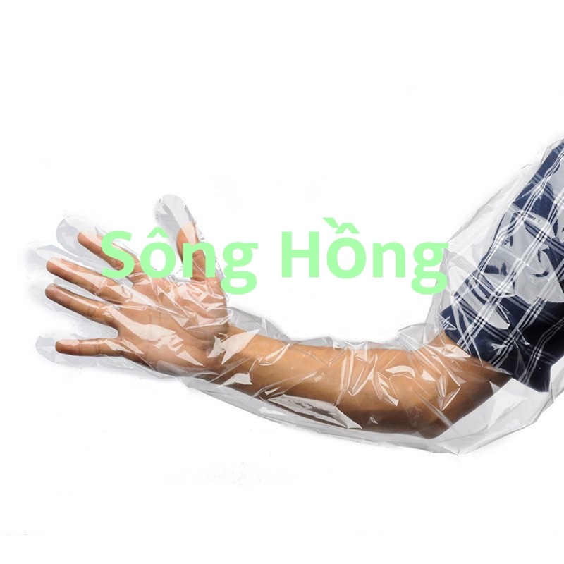 Túi 50 chiếc găng tay nilon dùng để thăm khám vật nuôi trong thú y