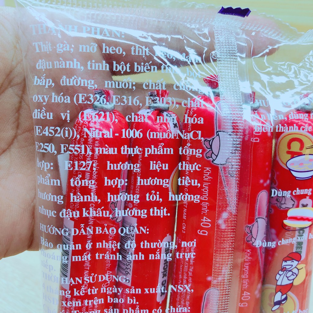 Xúc xích tiệt trùng red đỏ vị heo CP 200GR/ 5CÂY | BigBuy360 - bigbuy360.vn