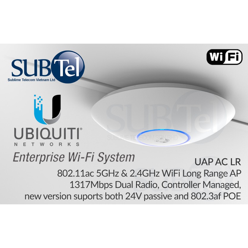 [ Chính Hãng Ubiquity ] AC LR - Bộ Phát WIFI của Mỹ - tầm xa 183m , cực mạnh - SUBtel