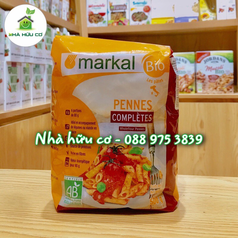 Tổng hợp các loại nui ống/mì ống/nui xoắn/mì xoắn hữu cơ MARKAL - Date: 2024 - Nhà Hữu Cơ