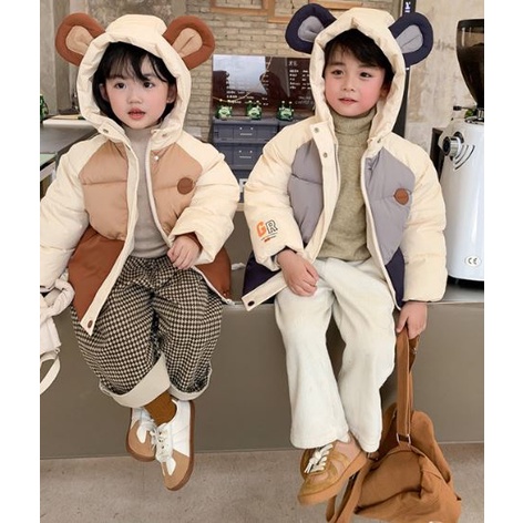 Áo phao tai gấu trần bông siêu dày quảng châu HQ