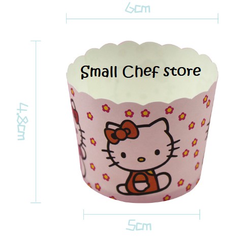 Set 10-50 cốc cupcake giấy cứng nhiều mẫu