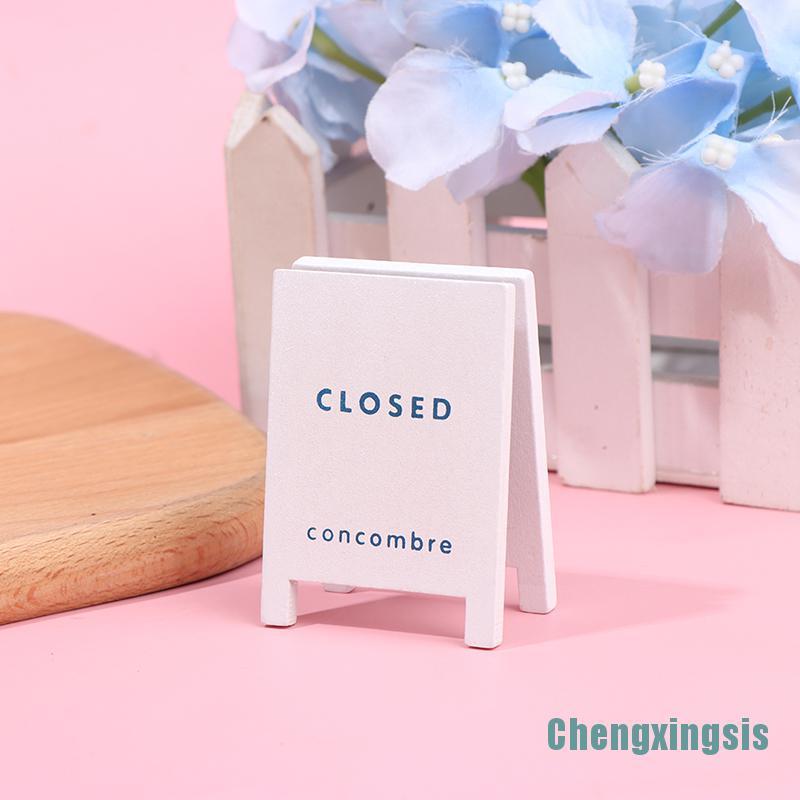 [Chengxingsis]Miniature Coffee Shop Decorative Notice Board 1:12 Dollhouse Furniture Toys