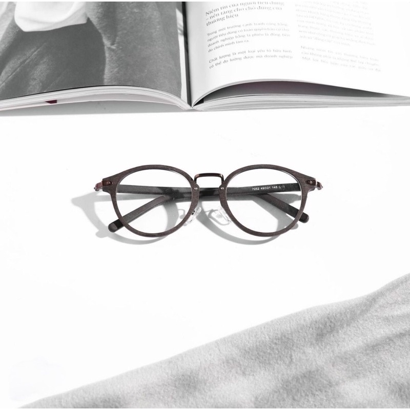 Gọng kính gỗ Wilson Glasses mắt tròn chất liệu gỗ chắc chắn kiểu dáng