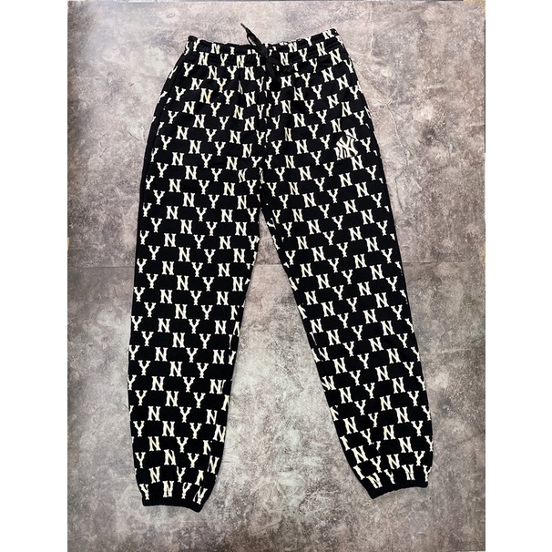 Set bộ thể thao Nữ M.L.B màu đen chữ dài tay HÀNG XUẤT DƯ FULL TEM TAG