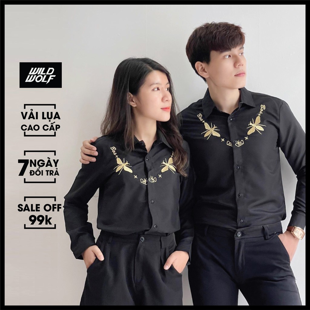 Xả kho giá xưởng - Áo sơ mi nam áo đôi họa tiết bắt mắt hot trend - THEU020 | BigBuy360 - bigbuy360.vn