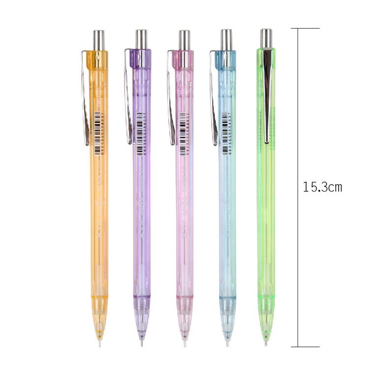 Bút Chì Bấm Tự Động Trong Suốt Ngòi 0.5mm 0.7mm 2B