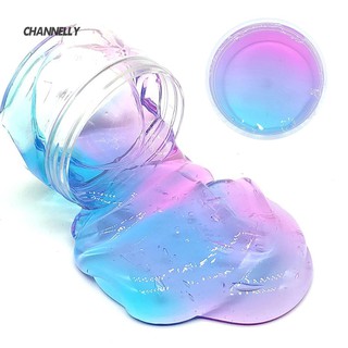 ☆Cy Nhiều Màu Pha Lê Trong Suốt Slime Squishy Đất Sét Co Giãn Giảm Căng Thẳng Đồ Chơi Trẻ Em